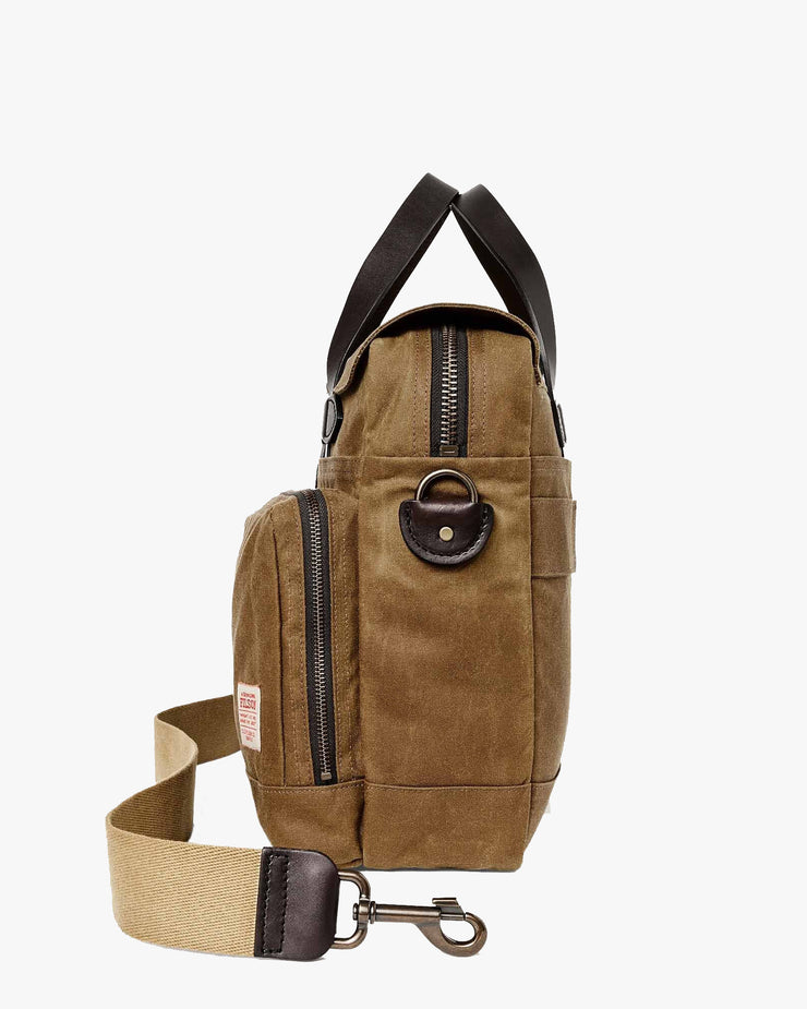 Filson 24 Hour Tin Briefcase - Dark Tan | Filson Bags | JEANSTORE