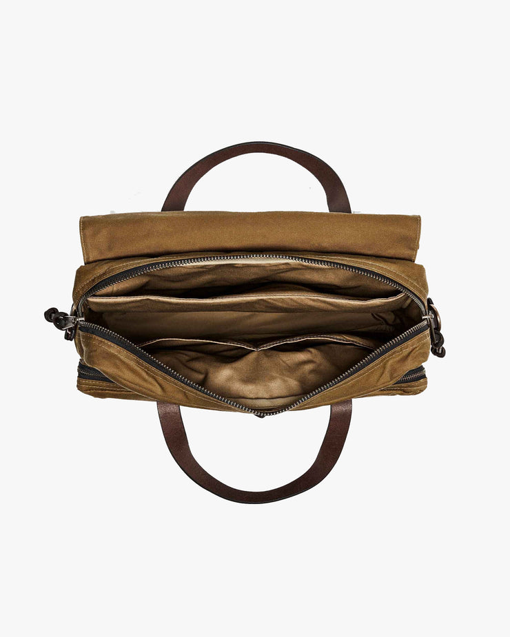 Filson 24 Hour Tin Briefcase - Dark Tan | Filson Bags | JEANSTORE