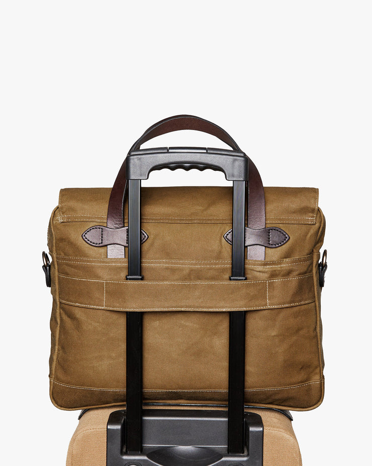 Filson 24 Hour Tin Briefcase - Dark Tan | Filson Bags | JEANSTORE