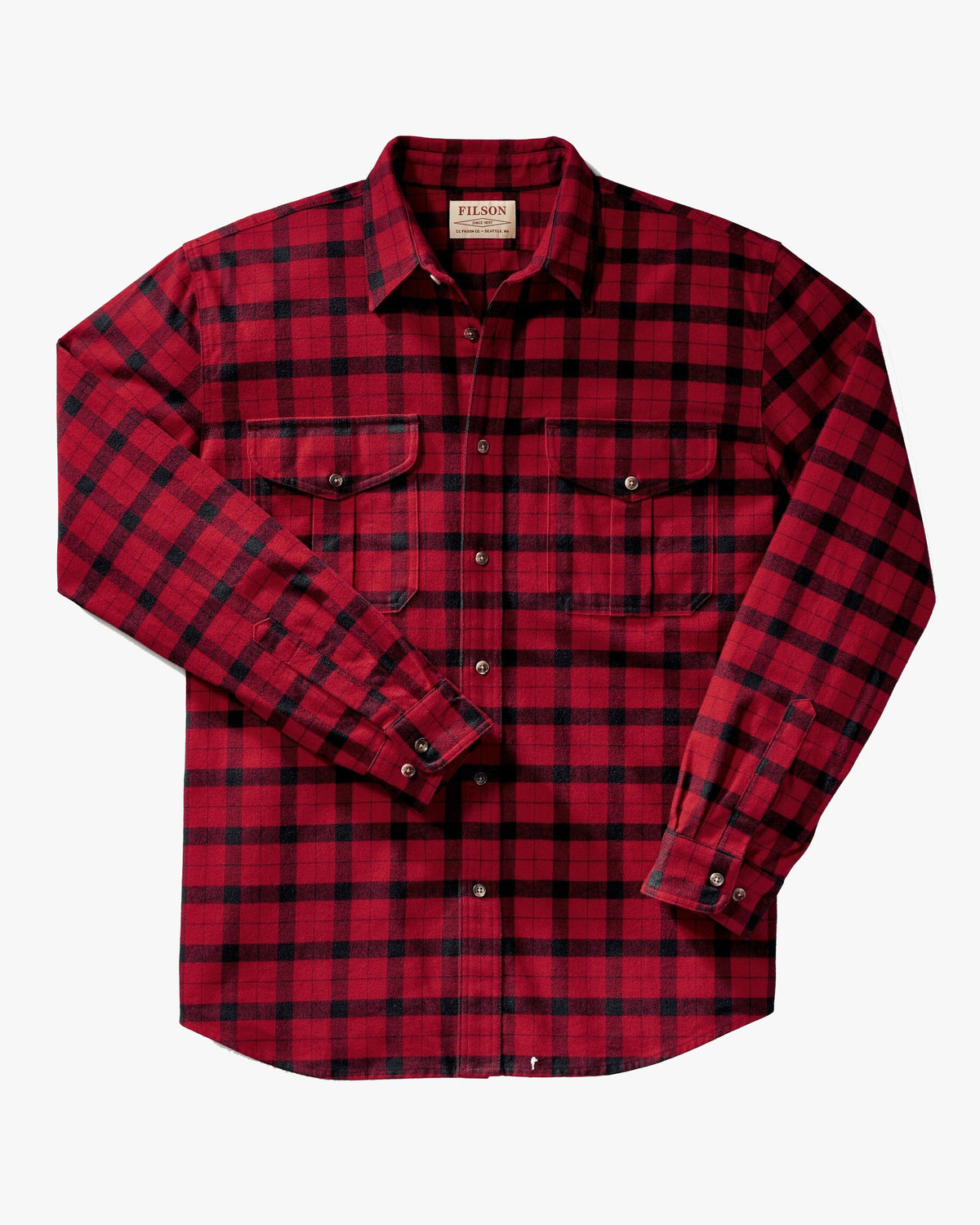 Filson Alaskan Guide Shirt - Red / Black Plaid | Filson Shirts | Jeanstore