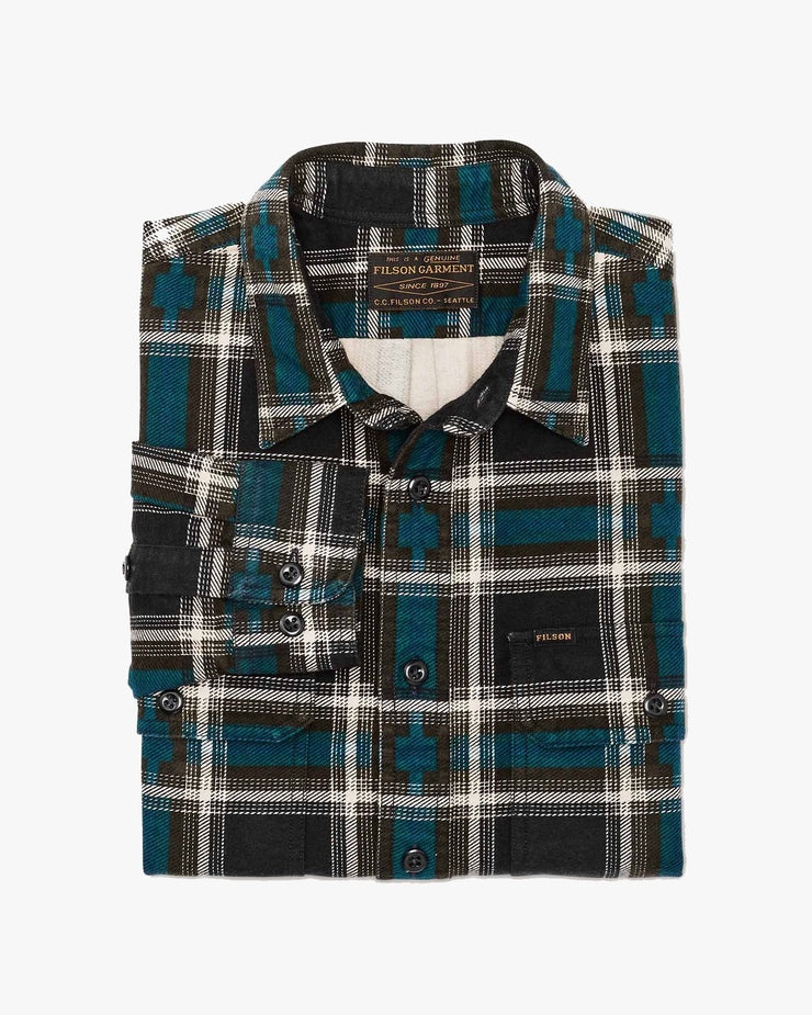 Filson Field Flannel Shirt - Brown / Blue / Multi | Filson Shirts | JEANSTORE