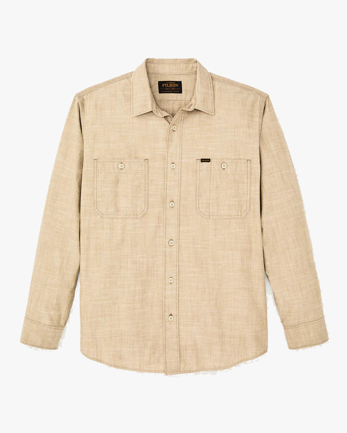 Filson Chambray CPO Shirt - Tan | Filson Shirts | JEANSTORE