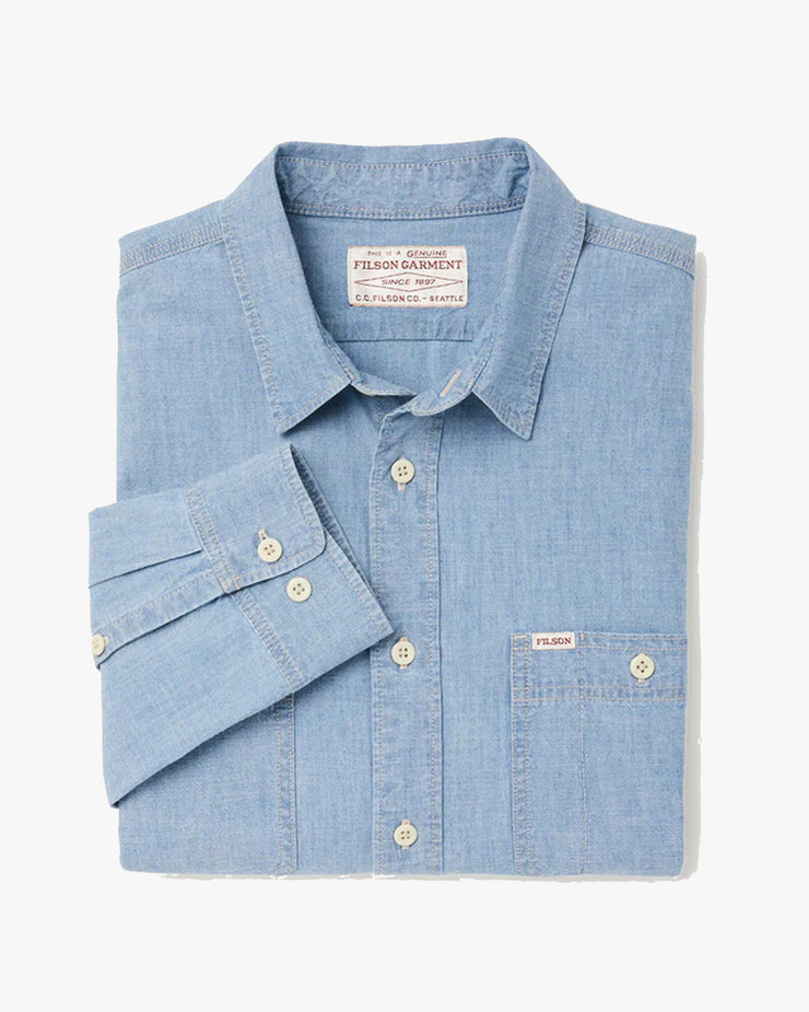 Filson Chambray CPO Shirt - Light Indigo