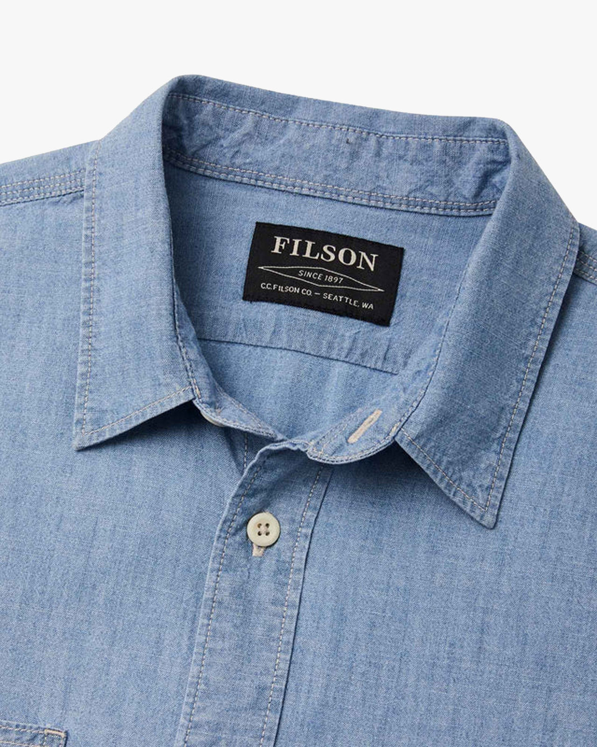 Filson Chambray CPO Shirt - Light Indigo