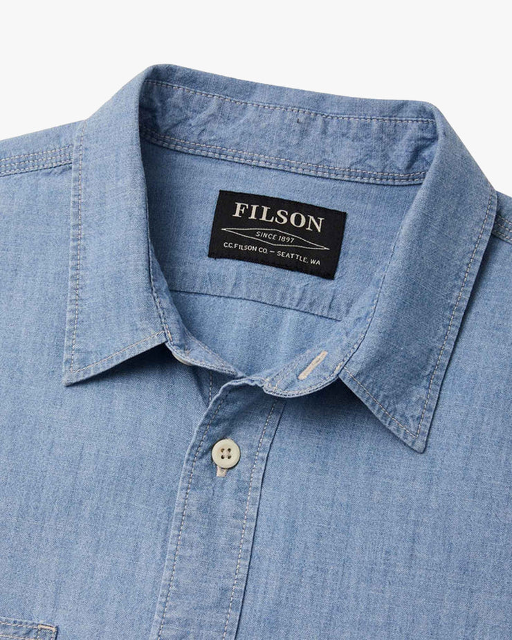 Filson Chambray CPO Shirt - Light Indigo