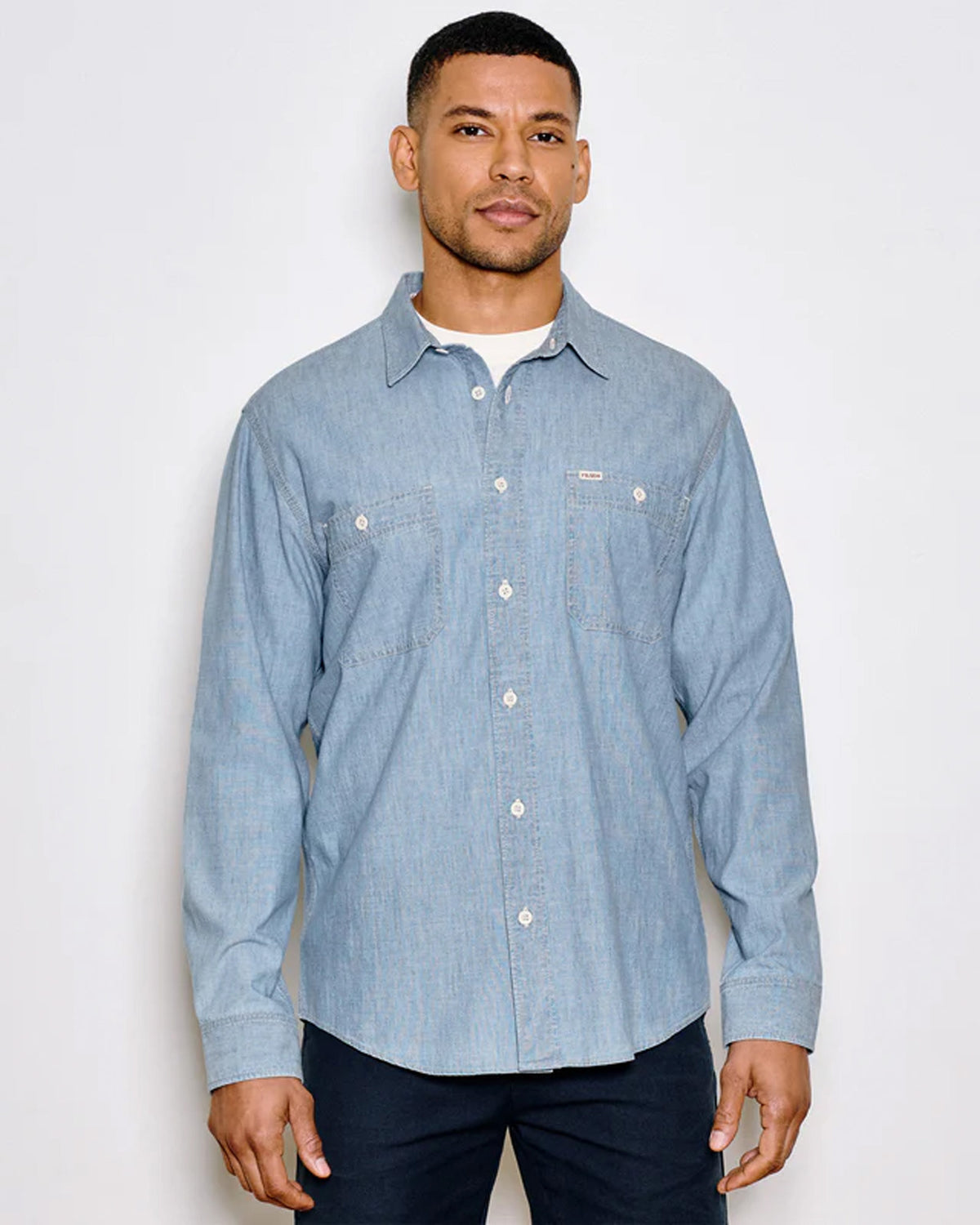 Filson Chambray CPO Shirt - Light Indigo