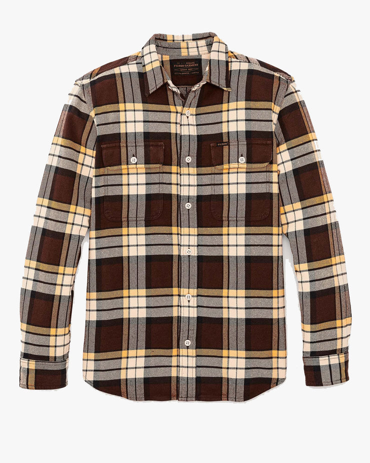 Filson Vintage Flannel Work Shirt - Brown / Yellow / Multi | Filson Shirts | JEANSTORE