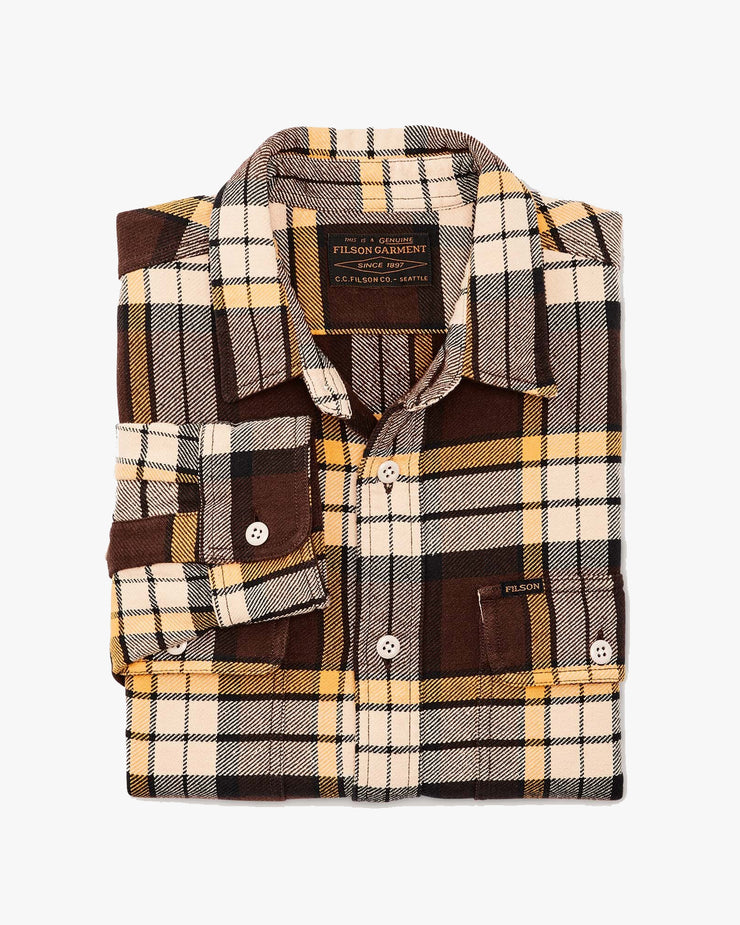 Filson Vintage Flannel Work Shirt - Brown / Yellow / Multi | Filson Shirts | JEANSTORE