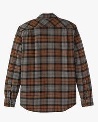 Filson Vintage Flannel Work Shirt - Brown / Charcoal Plaid