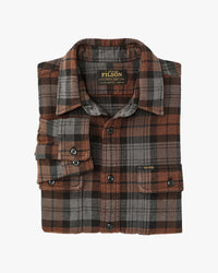 Filson Vintage Flannel Work Shirt - Brown / Charcoal Plaid