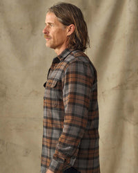 Filson Vintage Flannel Work Shirt - Brown / Charcoal Plaid