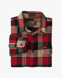 Filson Vintage Flannel Work Shirt - Red / Cream Plaid | Filson Shirts | Jeanstore