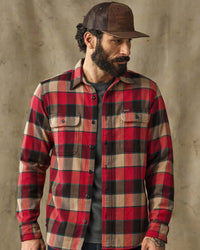 Filson Vintage Flannel Work Shirt - Red / Cream Plaid | Filson Shirts | Jeanstore