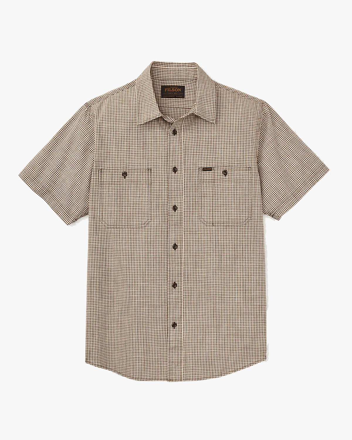 Filson S/S Chambray Shirt - Coffee / Natural