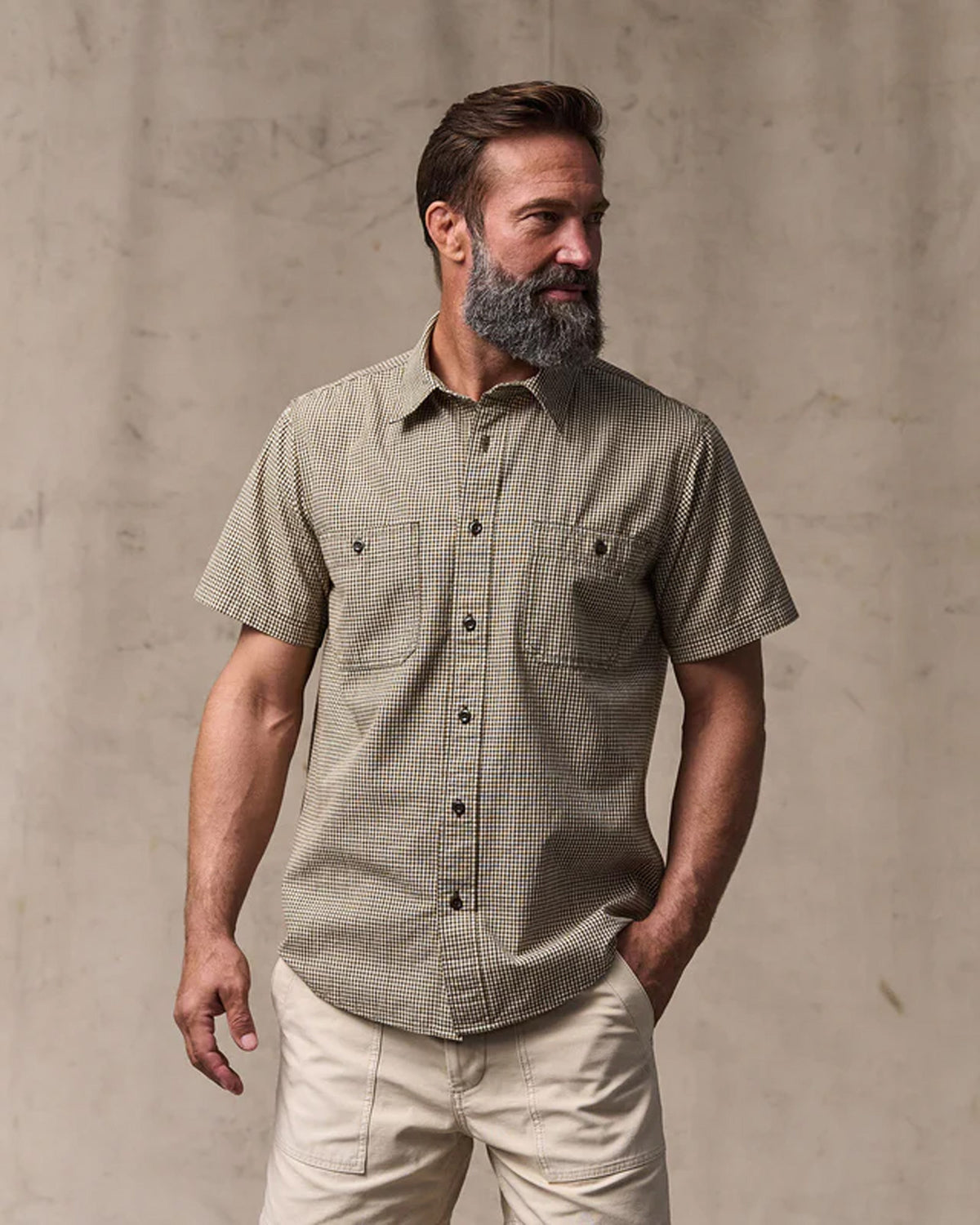 Filson S/S Chambray Shirt - Coffee / Natural