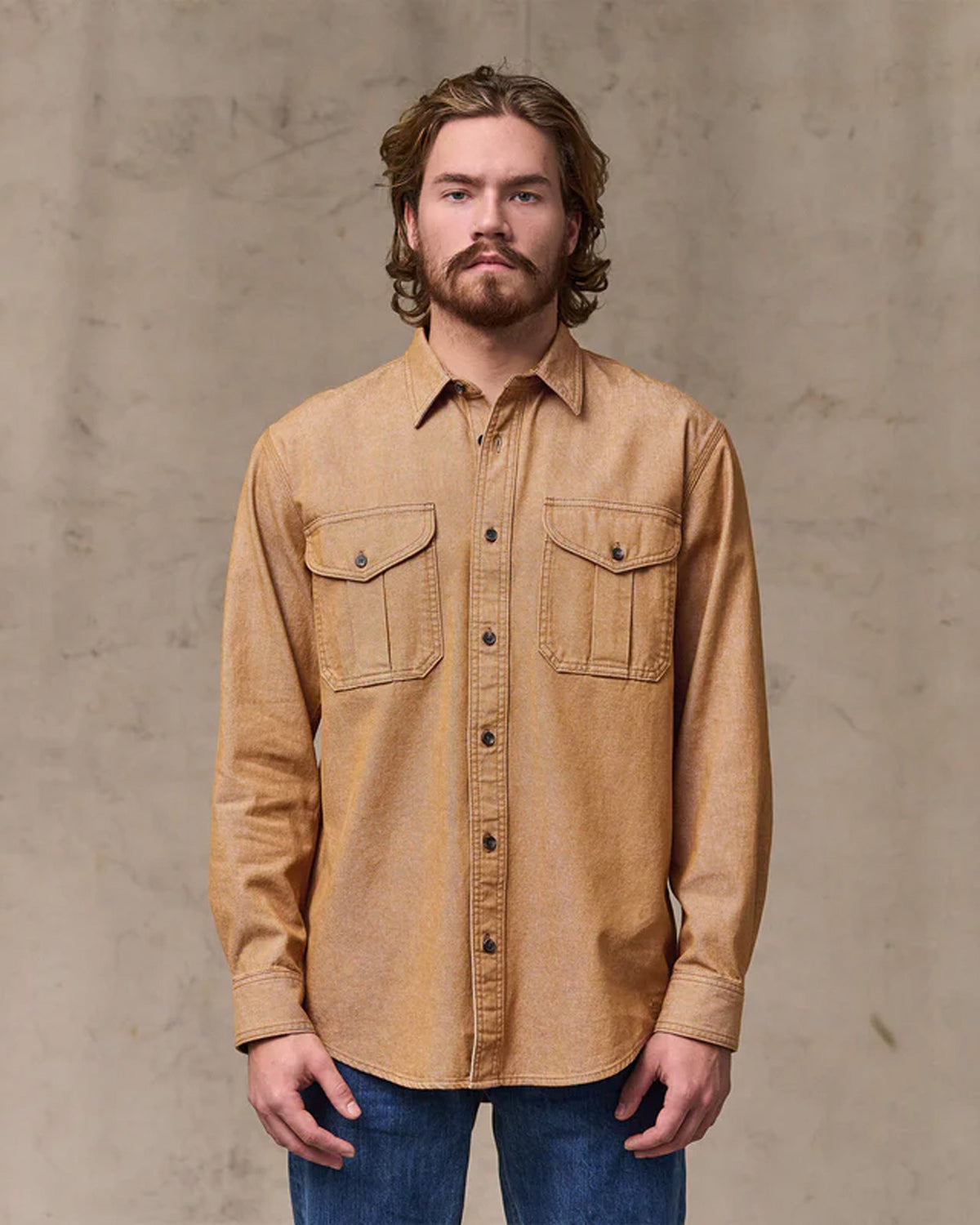 Filson Denim Guide Shirt - Harvest Tan | Filson Shirts | JEANSTORE