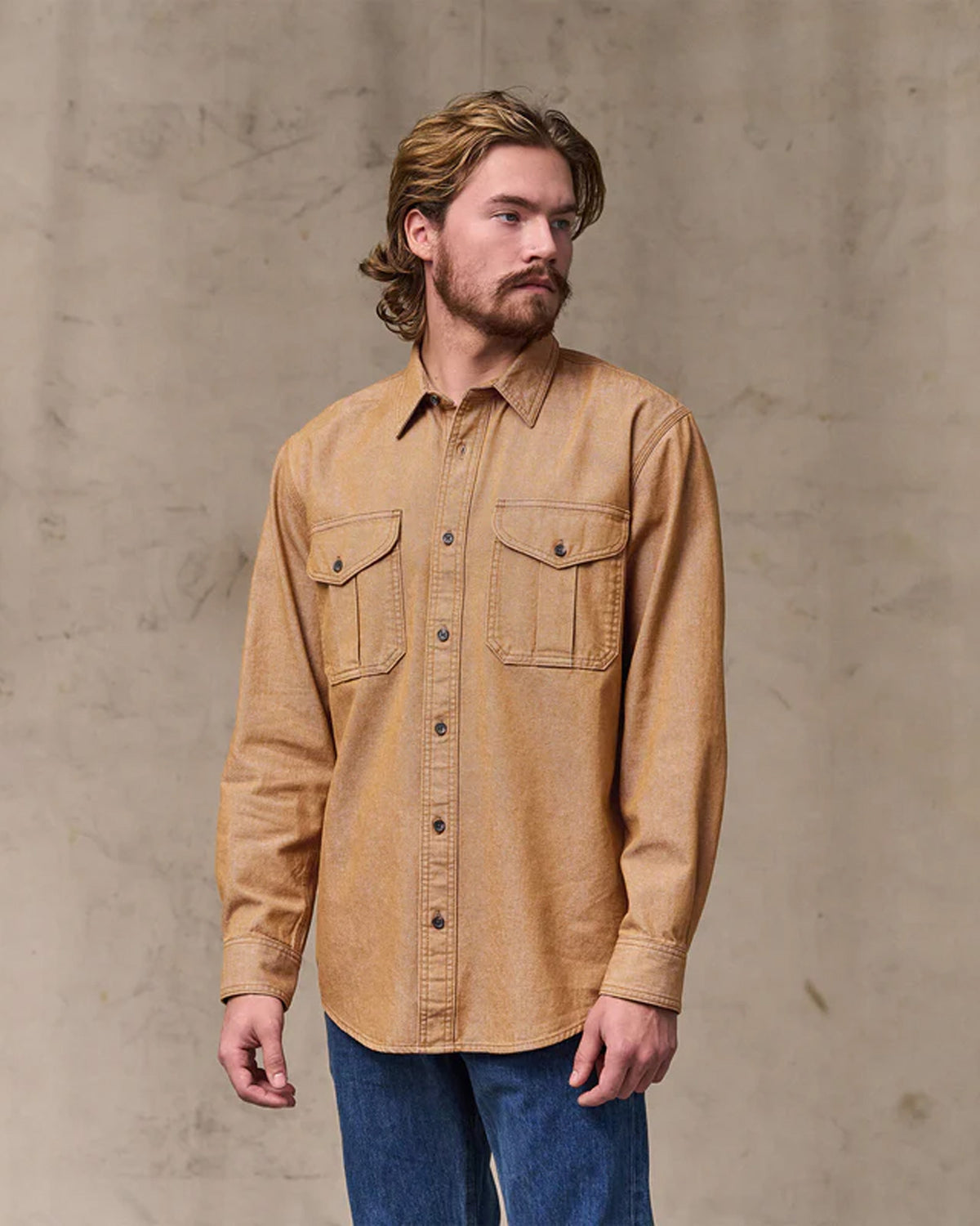 Filson Denim Guide Shirt - Harvest Tan | Filson Shirts | JEANSTORE