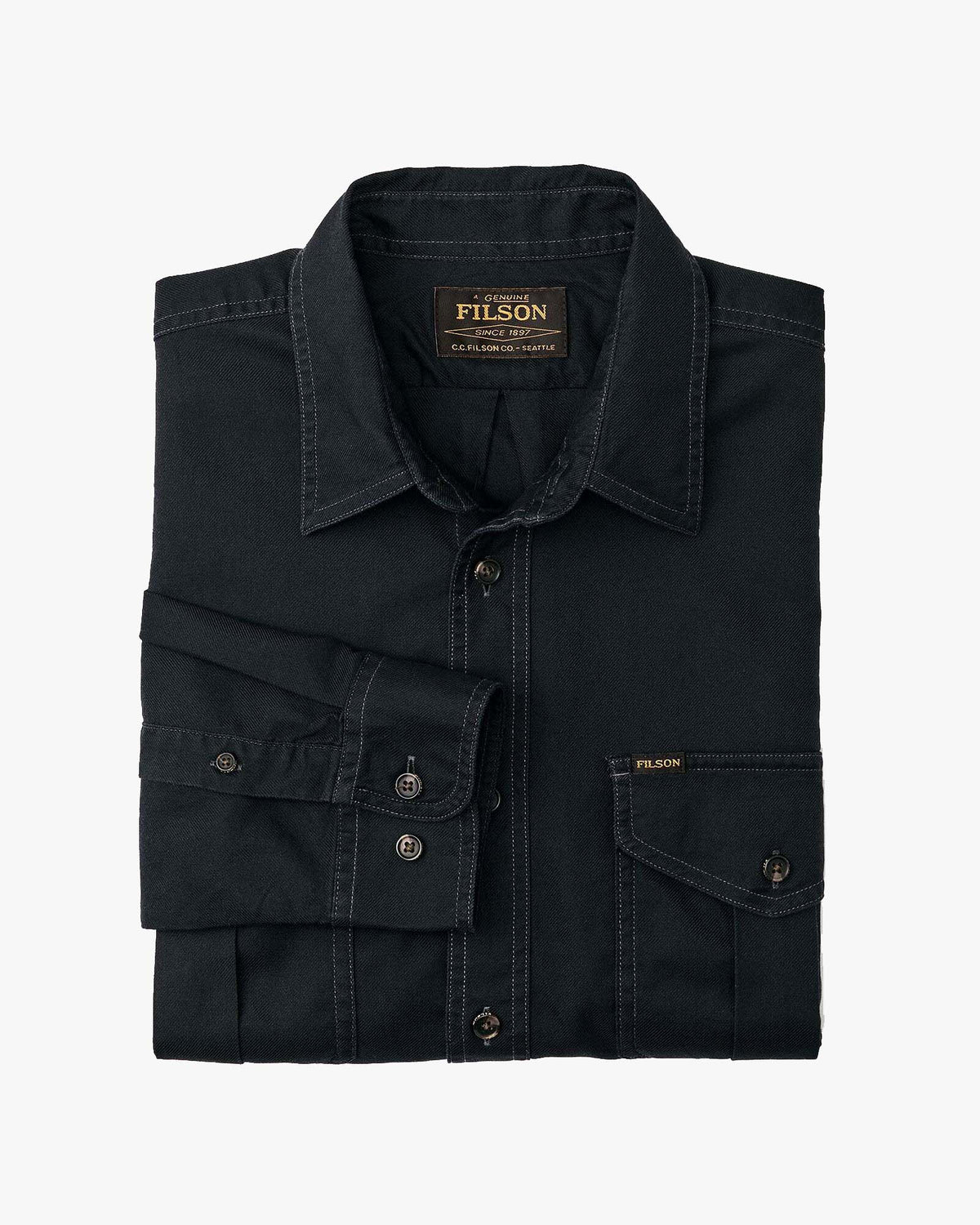 Filson Lightweight Alaskan Guide Shirt - Midnight Navy | Filson Shirts | Jeanstore