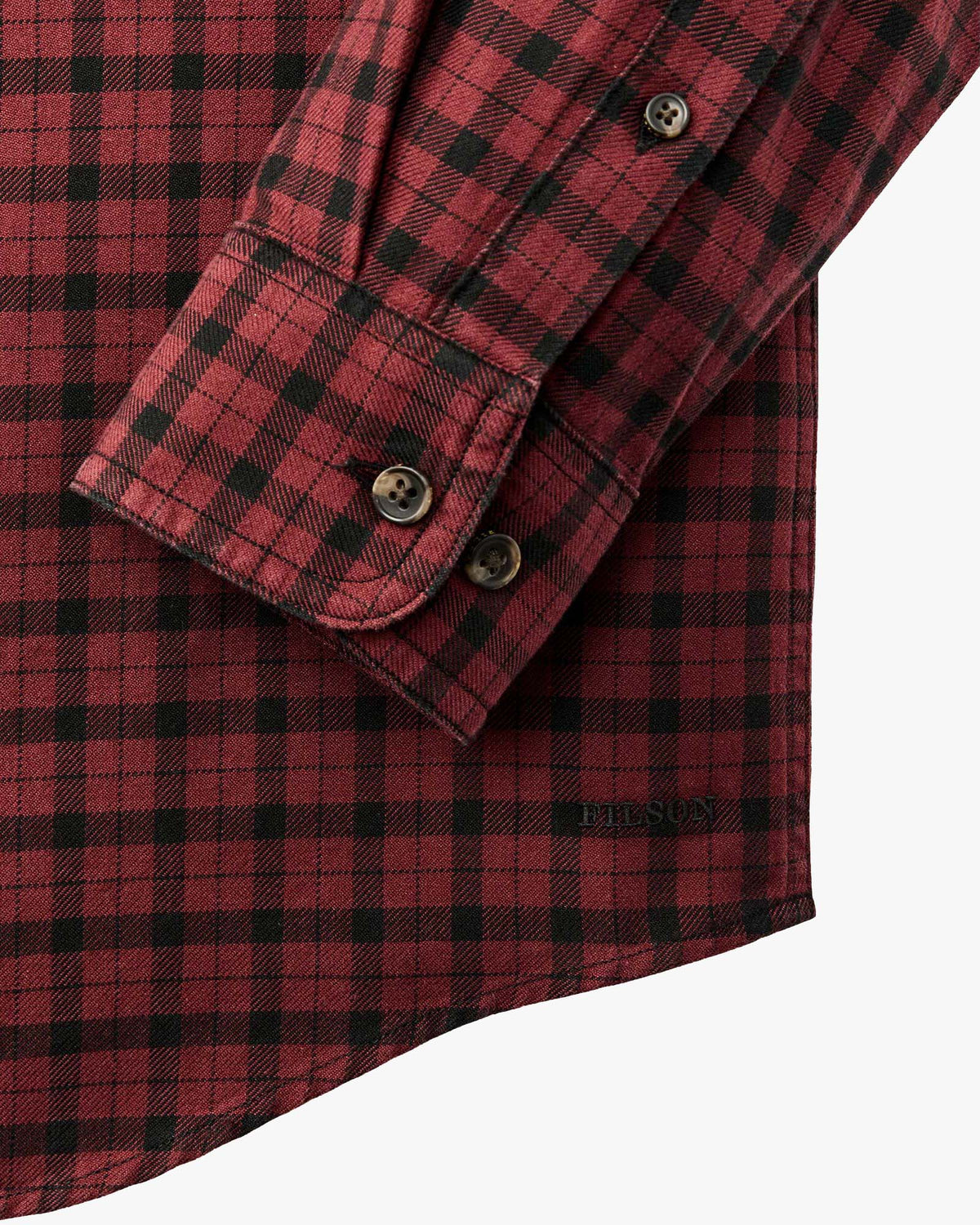 Filson Lightweight Alaskan Guide Shirt - Port / Black Plaid | Filson Shirts | Jeanstore
