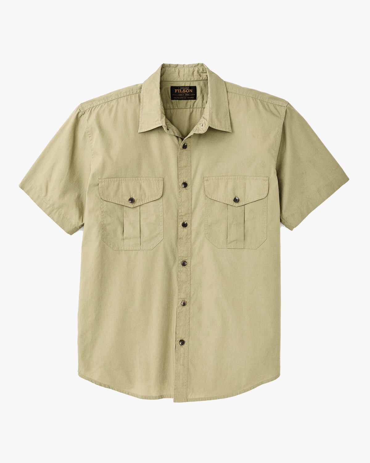Filson Washed S/S Feather Cloth Shirt - Lakebed
