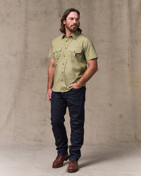 Filson Washed S/S Feather Cloth Shirt - Lakebed