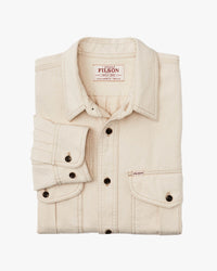 Filson Natural Twill Guide Shirt - Natural Seed | Filson Shirts | JEANSTORE