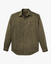 Filson 4.5oz Twill Shirt - Military Olive | Filson Shirts | JEANSTORE