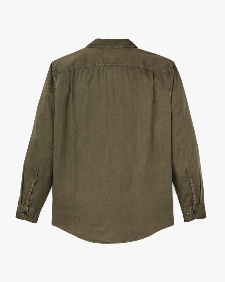 Filson 4.5oz Twill Shirt - Military Olive | Filson Shirts | JEANSTORE
