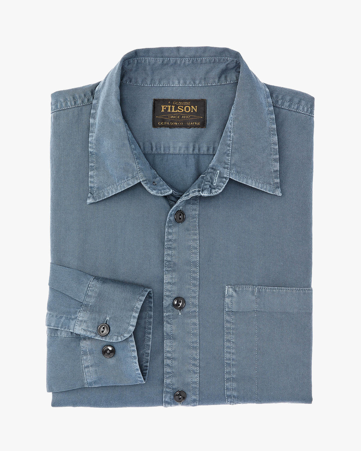 Filson 4.5oz Twill Shirt - Orion Blue | Filson Shirts | JEANSTORE