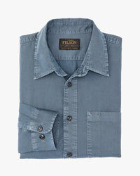 Filson 4.5oz Twill Shirt - Orion Blue | Filson Shirts | JEANSTORE