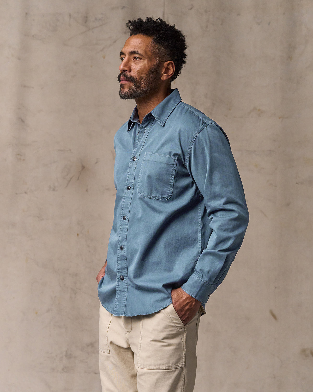 Filson 4.5oz Twill Shirt - Orion Blue | Filson Shirts | JEANSTORE