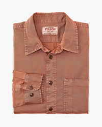 Filson 4.5oz Twill Shirt - Copper Brown | Filson Shirts | JEANSTORE