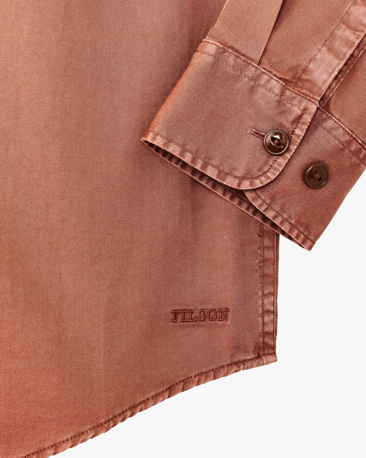 Filson 4.5oz Twill Shirt - Copper Brown | Filson Shirts | JEANSTORE