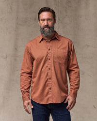 Filson 4.5oz Twill Shirt - Copper Brown | Filson Shirts | JEANSTORE