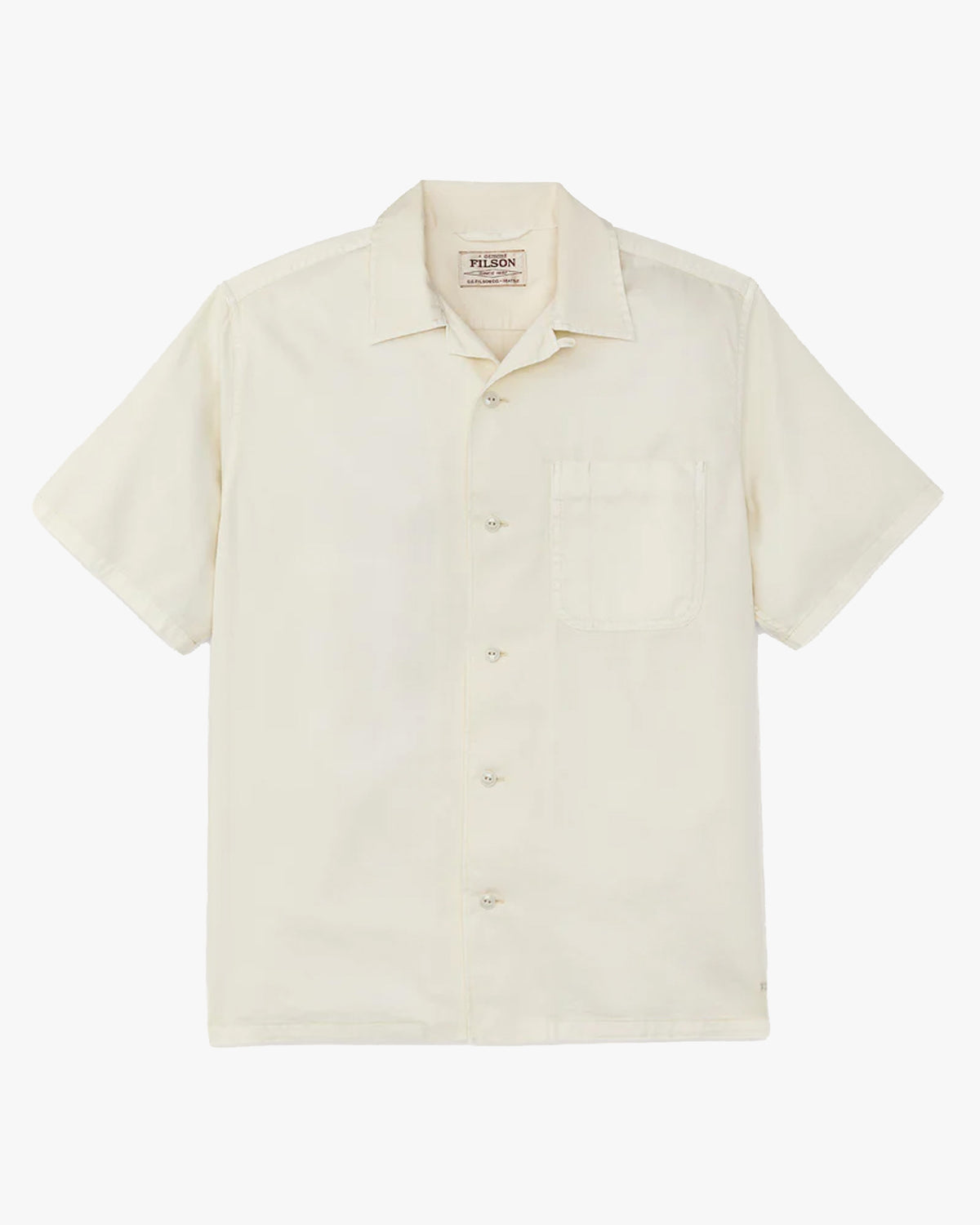 Filson S/S 4.5oz Twill Shirt - Ivory | Filson Shirts | JEANSTORE