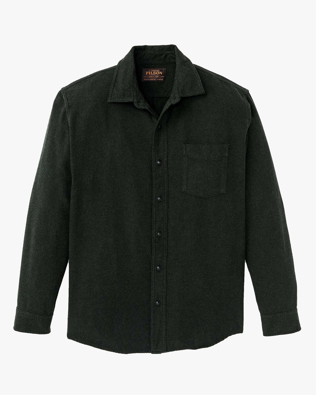 Filson Rustic Flannel Shirt - Dark Moss Heather | Filson Shirts | Jeanstore