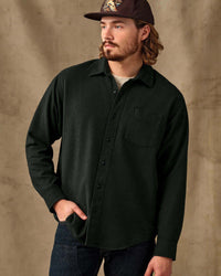 Filson Rustic Flannel Shirt - Dark Moss Heather | Filson Shirts | Jeanstore