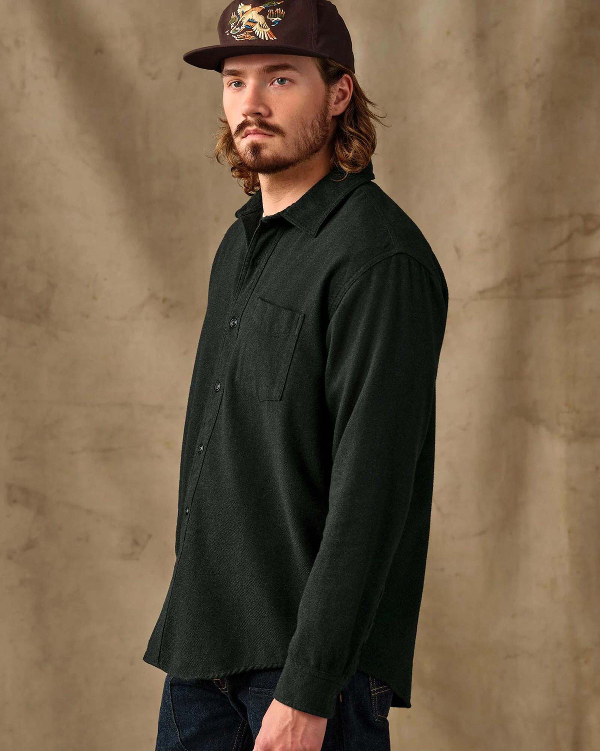 Filson Rustic Flannel Shirt - Dark Moss Heather | Filson Shirts | Jeanstore
