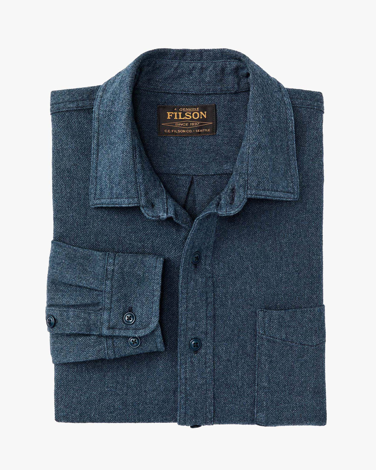 Filson Rustic Flannel Shirt - Blue Heather