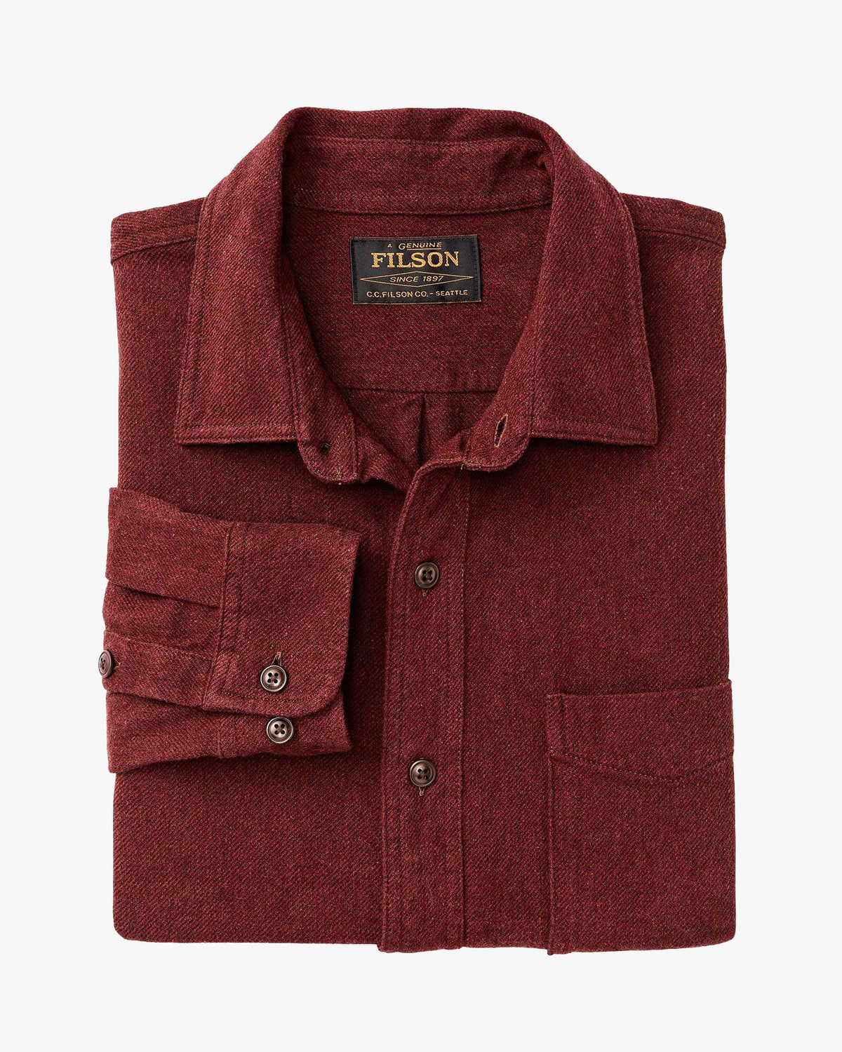 Filson Rustic Flannel Shirt - Port Heather | Filson Shirts | Jeanstore