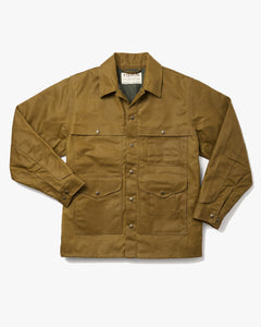 Filson Lined Tin Cloth Cruiser Jacket - Dark Tan