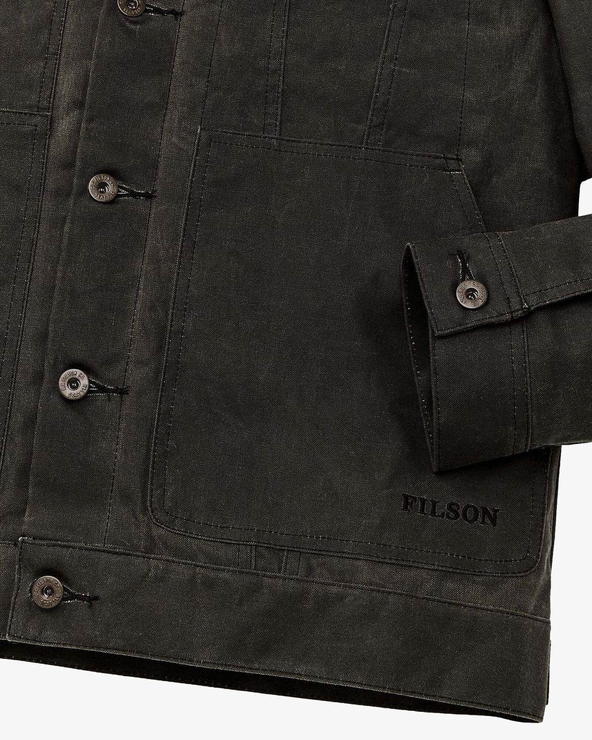 Filson Tin Cloth Short Lined Cruiser Jacket - Beluga