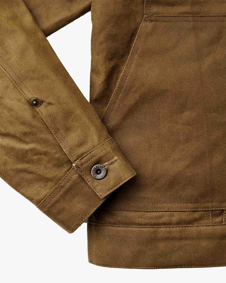 Filson Tin Cloth Short Lined Cruiser Jacket - Dark Tan | Filson Jackets & Coats | JEANSTORE