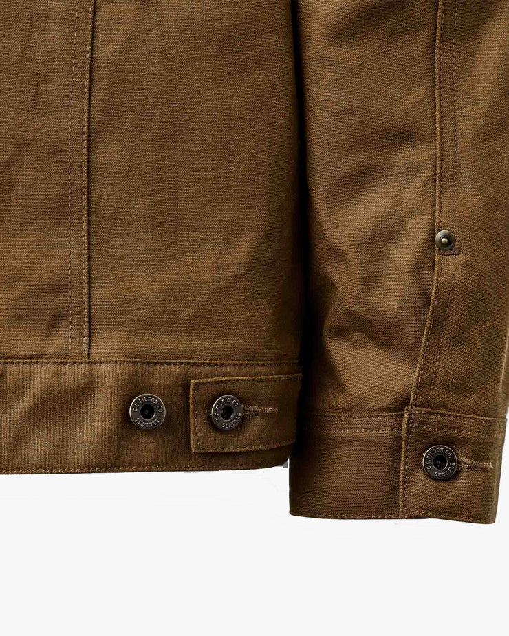 Filson Tin Cloth Short Lined Cruiser Jacket - Dark Tan | Filson Jackets & Coats | JEANSTORE