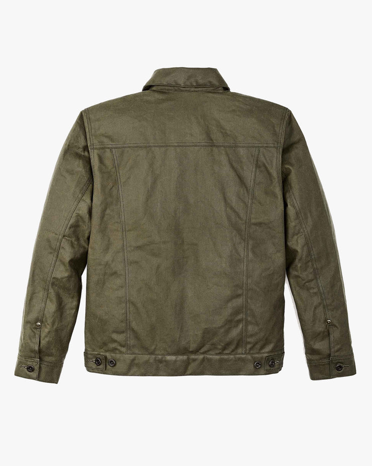 Filson Tin Cloth Short Lined Cruiser Jacket - Military Green | Filson Jackets & Coats | JEANSTORE