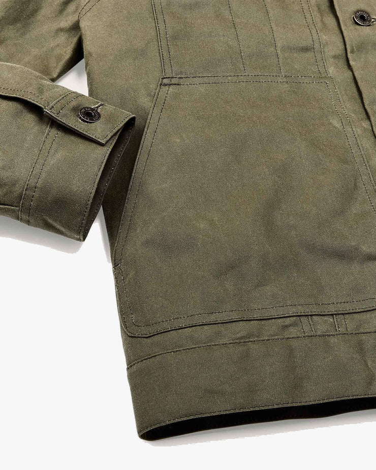 Filson Tin Cloth Short Lined Cruiser Jacket - Military Green | Filson Jackets & Coats | JEANSTORE