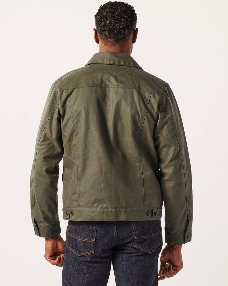 Filson Tin Cloth Short Lined Cruiser Jacket - Military Green | Filson Jackets & Coats | JEANSTORE