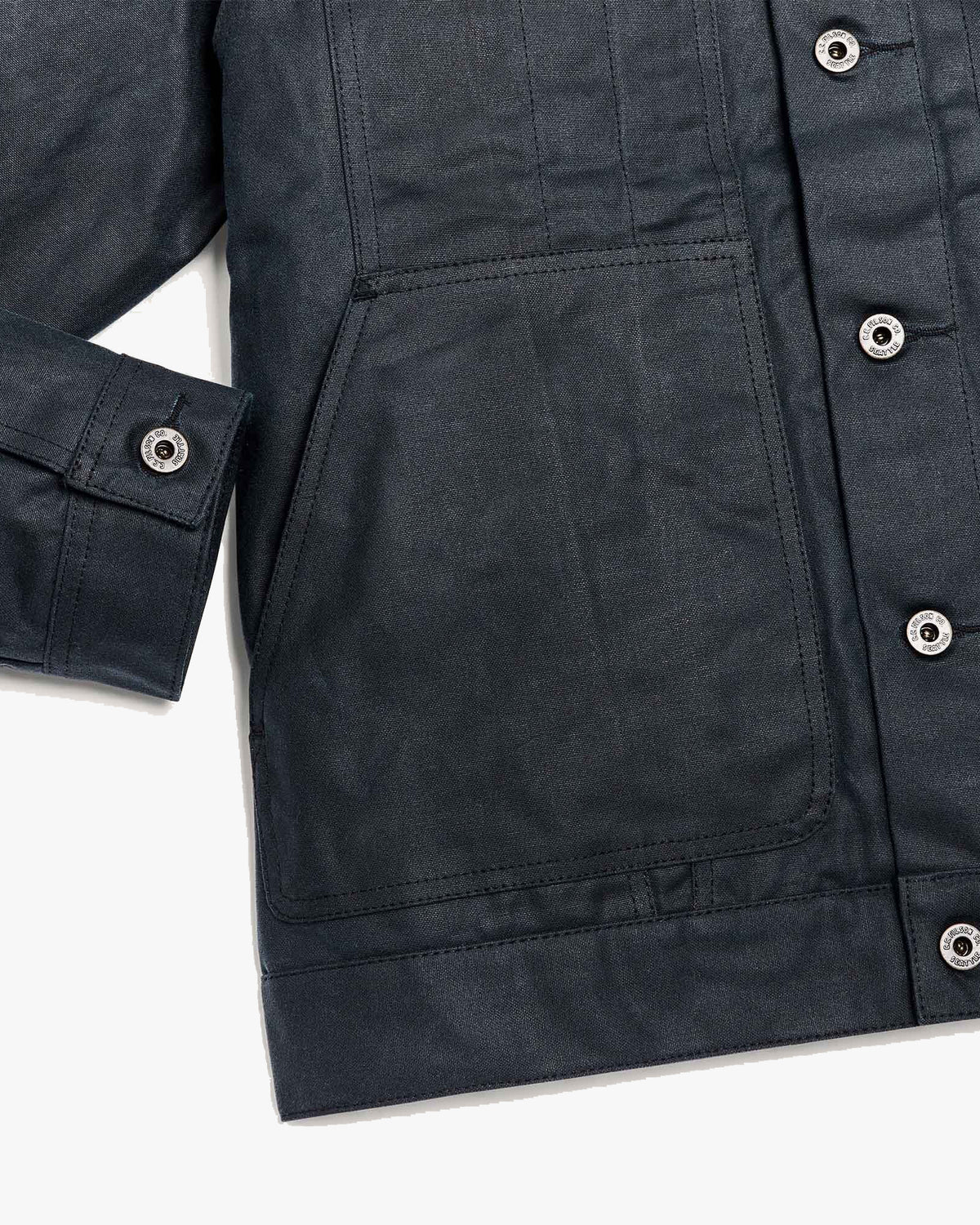 Filson Tin Cloth Short Lined Cruiser Jacket - Service Blue | Filson Jackets & Coats | Jeanstore