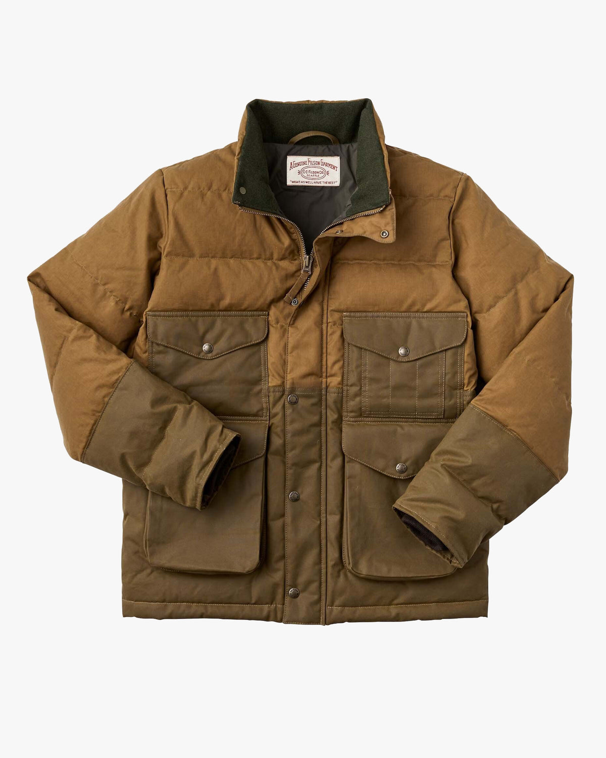 Filson Down Cruiser Jacket - Dark Tan | Filson Jackets & Coats | JEANSTORE