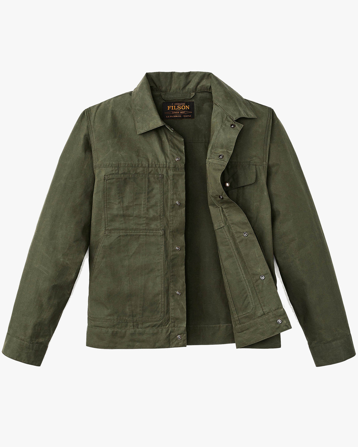 Filson Ranger Short Cruiser Jacket - Olive | Filson Jackets & Coats | JEANSTORE